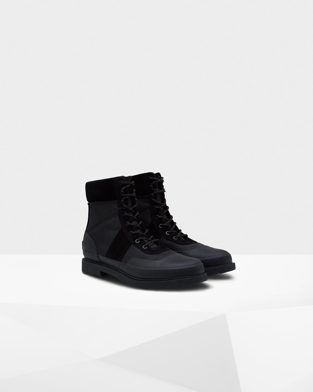 Bottines Hunter Original Insulateds Commando Homme Noir XTFSAEZ-48